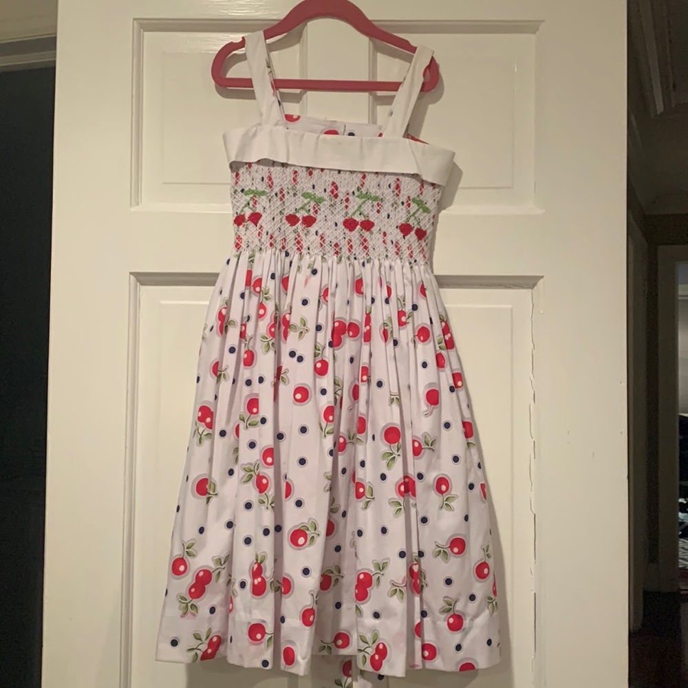 Pennymeade, size 10, white cherry dress